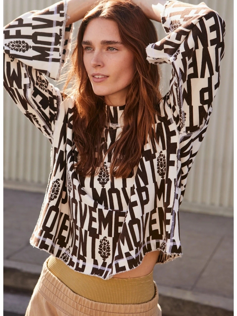 FP Wild Side Logo Sweatshirt Sz L NWOT